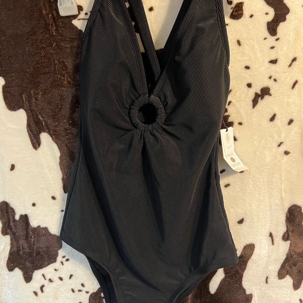 Shade & Shore Black One Piece Swimsuit